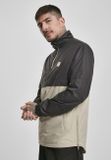 Urban Classics Stand Up Collar Pull Over Jacket black/concrete