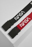 Mr. Tee NASA Belt 2-Pack extra long black/red