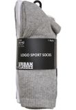 Urban Classics Logo Sport Socks 7-Pack black/white/heathergrey/blue