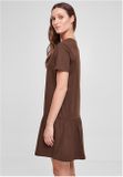 Urban Classics Ladies Valance Tee Dress brown
