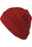 Urban Classics Beanie Cable Flap red