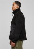 Urban Classics Short Raglan Sherpa Jacket black/black