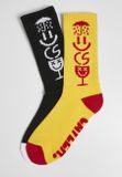 Cayler &amp; Sons Iconic Icons Socks 2-Pack black/yellow