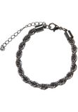 Urban Classics Charon Intertwine Necklace And Bracelet Set gunmetal