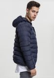 Férfi kabát Urban Classics Basic Bubble Jacket nvy/wht/nvy