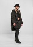 Urban Classics Ladies Oversized Diamond Quilted Hooded Coat black
