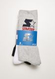 Starter Crew Socks heathergrey/black/white