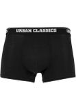 Urban Classics Boxer Shorts 5-Pack wht+dgrn+cha+logo aop+blk