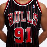 Mitchell &amp; Ness Chicago Bulls  #91 Dennis Rodman black/red Swingman Jersey