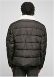 Urban Classics Sherpa Collar Padded Shirt Jacket black