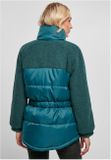Urban Classics Ladies Sherpa Mix Puffer Jacket jasper