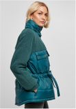 Urban Classics Ladies Sherpa Mix Puffer Jacket jasper