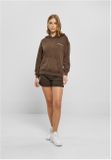 Urban Classics Ladies Small Embroidery Terry Hoody brown
