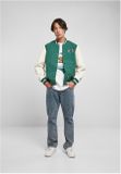 Starter Nylon College Jacket darkfreshgreen/palewhite