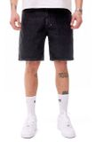 Mass Denim Box Jeans Shorts relax fit black washed