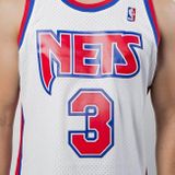 Mitchell &amp; Ness New Jersey Nets #3 Drazen Petrovic white Swingman Jersey 