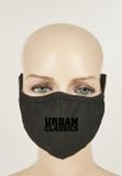 Urban Classics Logo Print Face Mask 2-Pack black