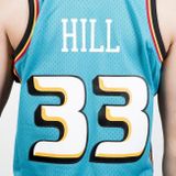 Mitchell &amp; Ness Detroit Pistons #33 Grant Hill teal / black  Swingman Jersey 