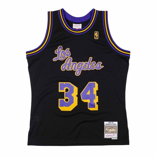 Mitchell & Ness Los Angeles Lakers #34 Shaquille O\'Neal Swingman Jersey black