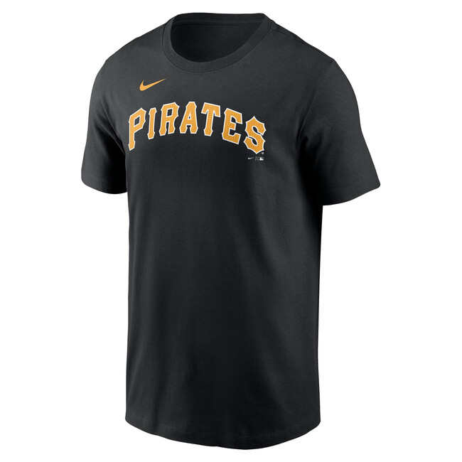 Nike T-shirt Men\'s Fuse Wordmark Cotton Tee Pittsburgh Pirates black