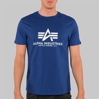 Férfi póló Alpha Industries Basic T-Shirt Blue