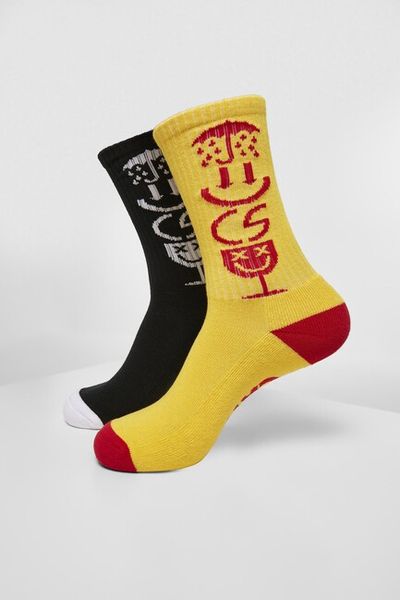 Cayler & Sons Iconic Icons Socks 2-Pack black/yellow
