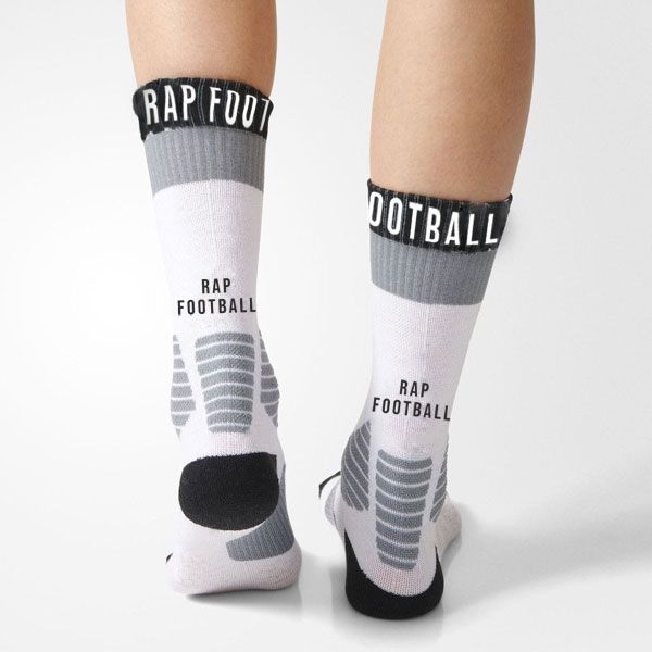 Zokni Rap Football Profesional Socks White