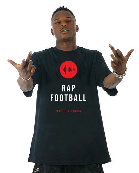 Pólo Rap & Football Tee Black