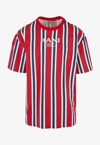 Karl Kani Retro Striped Tee red/navy/off white