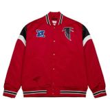 Mitchell & Ness Atlanta Falcons Heavyweight Satin Jacket scarlet