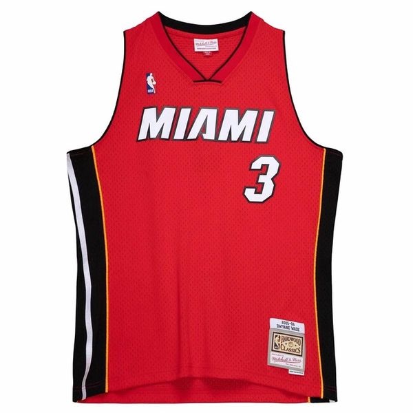 Mitchell & Ness Miami Heat #3 Dwayne Wade Swingman Jersey red