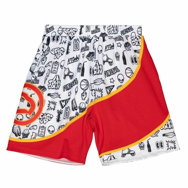 Mitchell & Ness shorts Atlanta Hawks Doodle Swingman Shorts white