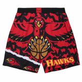 Mitchell & Ness shorts Atlanta Hawks Jumbotron 2.0 Submimated Mesh Shorts red/black
