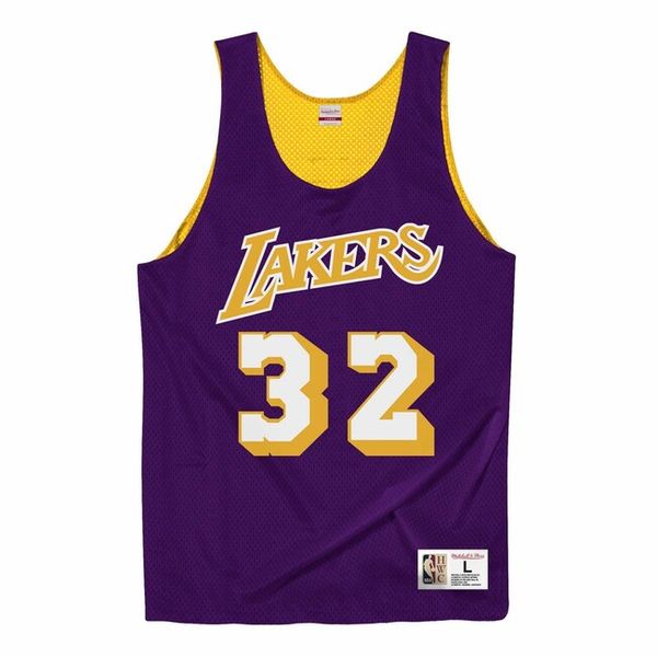 Mitchell & Ness tank top Los Angeles Lakers #32 Magic Johnson Reversable Player Tank purple