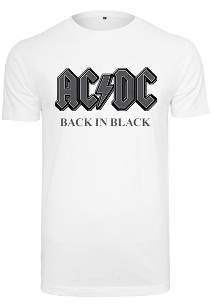 Mr. Tee ACDC Back In Black Tee white