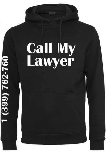 Mr. Tee Call My Lawyer Hoody black
