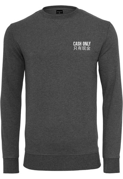 Mr. Tee Cash Only Crewneck charcoal