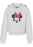 Mr. Tee Kids Minnie Mouse Bow Cropped Hoody white
