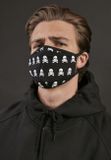 Mr. Tee Skull Face Mask 2-Pack black/white