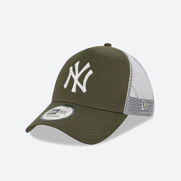 sapka New Era 9Forty AF Trucker MLB League Essential NY Yankees Olive