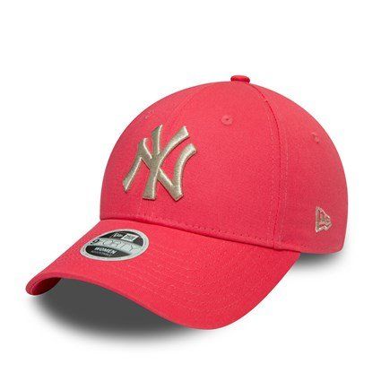 Női Sapka New Era 9Forty Womens  NY Yankees Metallic hot pink cap