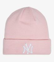 Téli Sapka New Era Essential Knit Cuff Beanie NY Yankees Pink