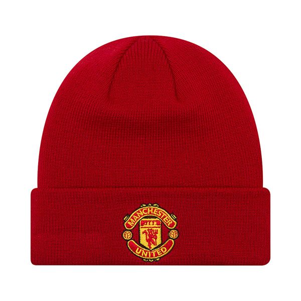 Gyerek Téli New Era Manchester United FC Youth Red Cuff Knit Beanie