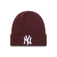 Téli Sapka New Era MLB League Essential Cuff Knit NY Yankees Maroon