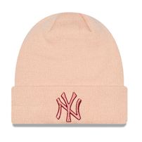 Sapka NEW ERA New York Yankees Metallic Womens Pink Beanie Hat