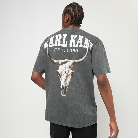 T-shirt Karl Kani Small Signature Washed Heavy Jersey Skull Tee anthracite