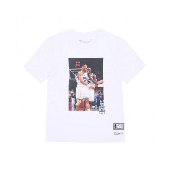 T-shirt Mitchell & Ness Charlotte Hornets NBA Player Photo Tee white