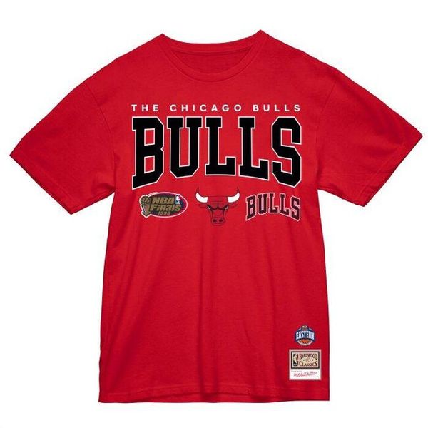 T-shirt Mitchell & Ness Chicago Bulls HWC Champ Stack Tee red