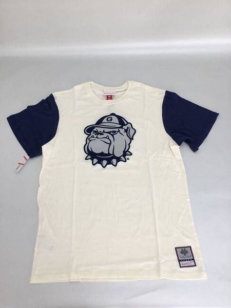 T-shirt Mitchell & Ness Georgetown Hoyas Color Blocked SS Tee cream