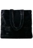 Urban Classics Fake Fur Tote Bag black